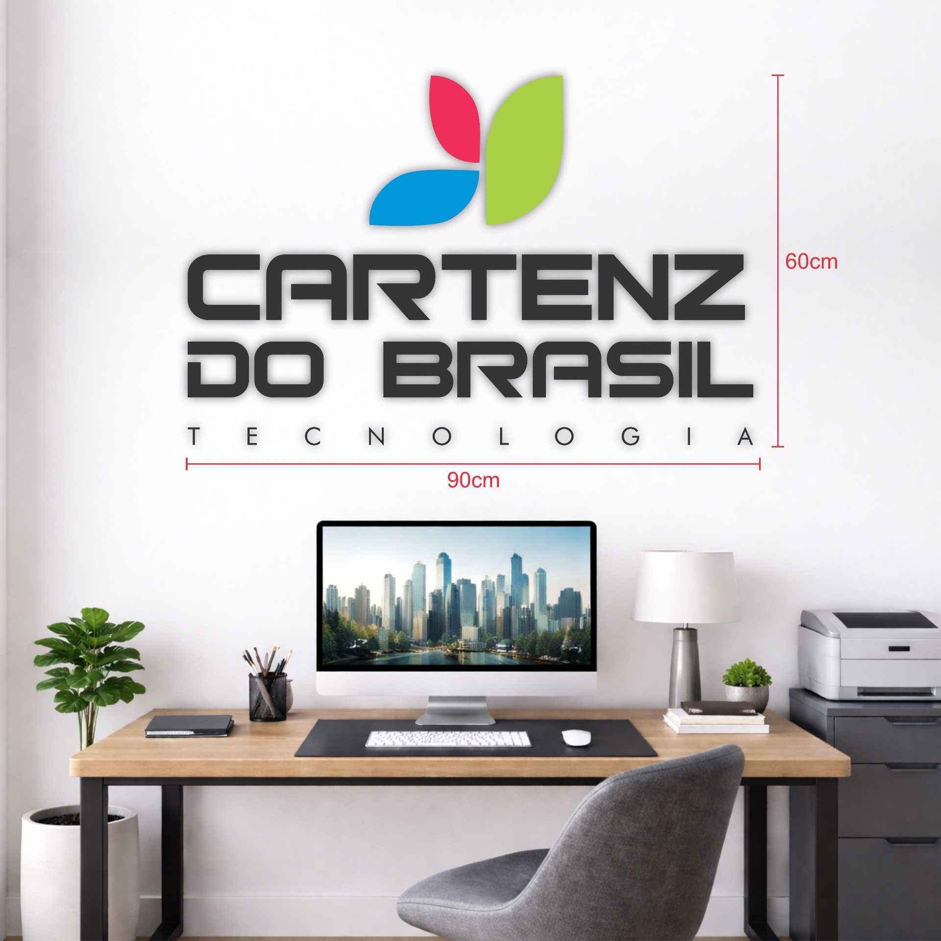 Letreiro 90 x 60 cm